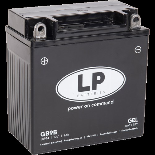 Landport gel accu mg gb9b (yb9b) o.a. vespa lx/v-click