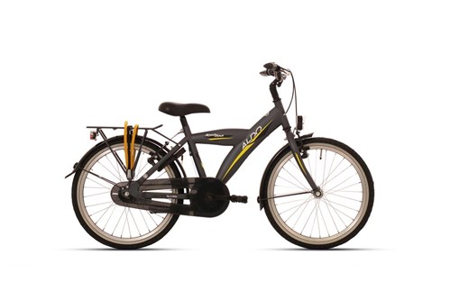aldo 20 inch roadstar fiets mat antra yellow stripe