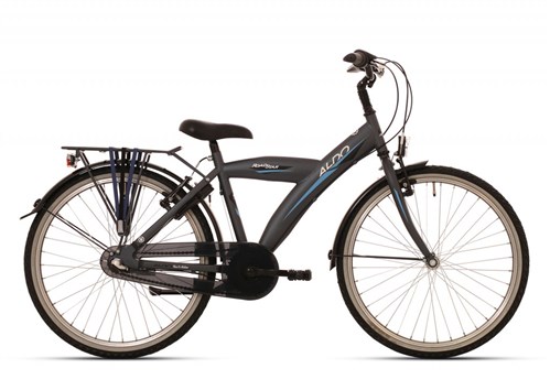aldo 24 inch roadstar fiets 3v mat antra blue stripe