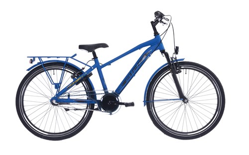 Aldo 26 inch peak 2.0 fiets alu 3v mat blauw/geel afbeelding
