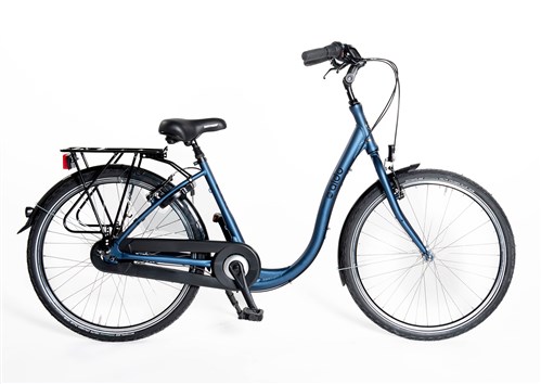 Aldo 26 inch lage instap fiets comfort alu 3v remnaaf blauw