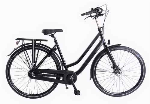 Aldo 28 inch strada fiets ds57 mat zwart 3v rollerbrake