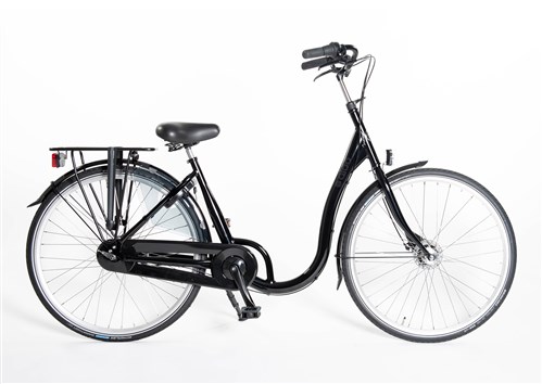 Aldo 28 inch lage instap fiets alu 7v handrem zwart