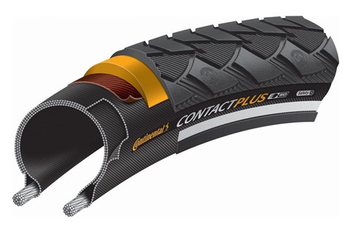 Continental draadband contact plus 42-622 +r zwart afbeelding