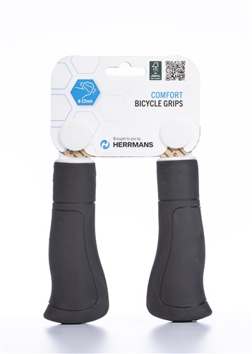 Herrmans ergo 84 comfort handvat - 90mm, zwart afbeelding