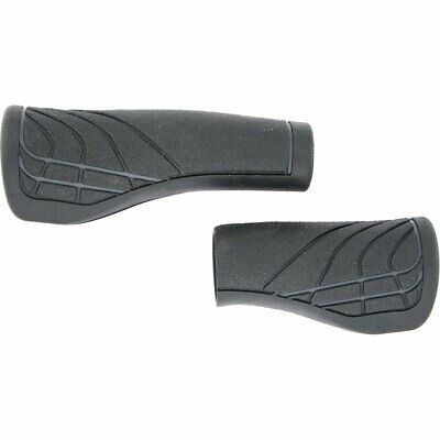 Herrmans line dd36 - ergonomisch verstelbaar fiets handvat zwart/grijs 124/90mm afbeelding