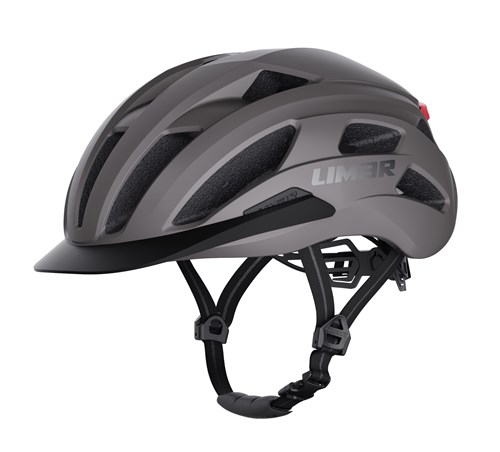 helm limar torino l 57-61 mat grijs met led