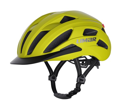 helm limar torino m 53-57 mat geel met led