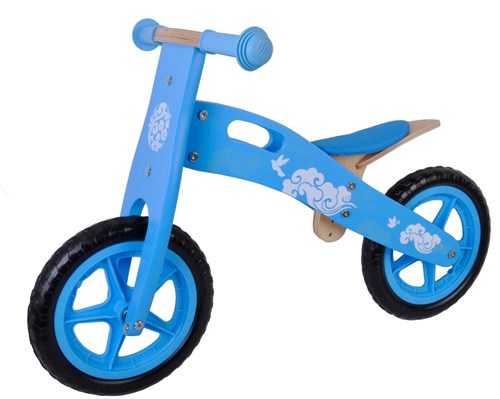 Yipeeh Houten Loopfiets - Jongens en Meisjes - 12 inch - Blauw