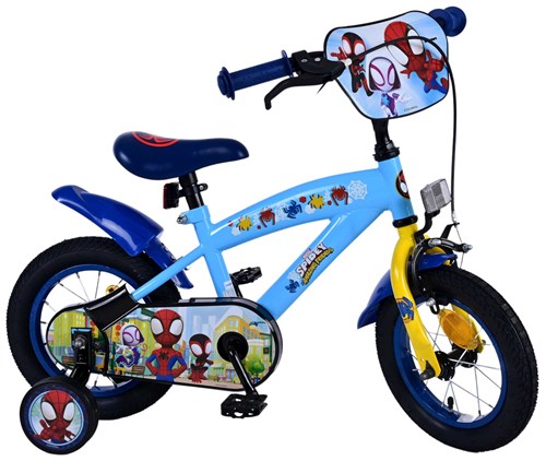 Spiderman Spidey kinderfiets - jongens - 12 inch - blauw afbeelding