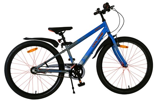 Volare 24 inch fiets rockey 3v remnaaf blauw/grijs 42415 afbeelding