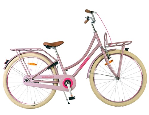 Volare 26 inch oma fiets excellent mat roze 26142 afbeelding