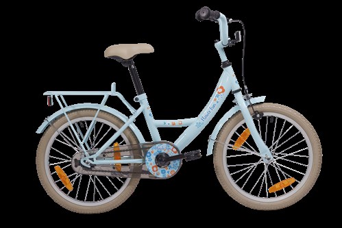 fiets bfk 18" meisjes flower fun blauw