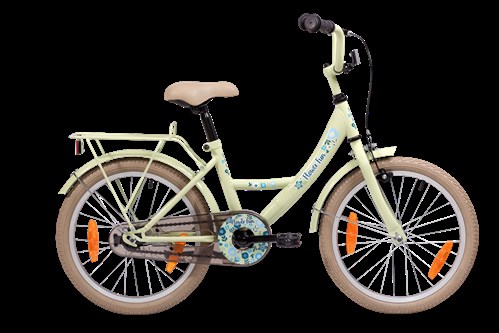 bike fun 18 inch meisjesfiets flower fun licht groen