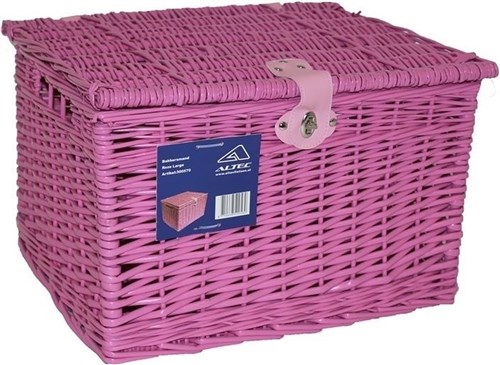 Bakkersmand roze large 49x41x32 met deksel 300570 Bakkersmand roze large 49x41x32 met deksel 300570
