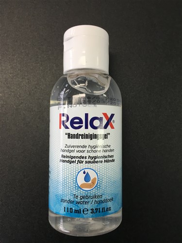 Relax handreiningingsgel 110ml desinfecterend 70% alcohol