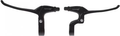 remgrepen set V-brake/rollerbrake 4-vinger zwart 2-delig