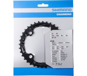 Kettingblad 36T Shimano FC-T521 36T-AE Non Series - Zwart