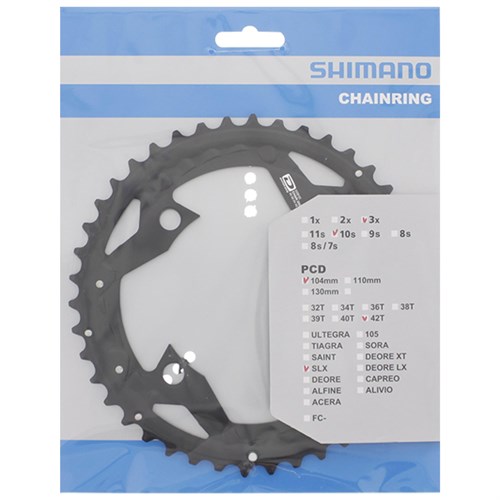 Kettingblad Shimano SLX FC-M670 10 speed - 42 tands (AE) - zwart