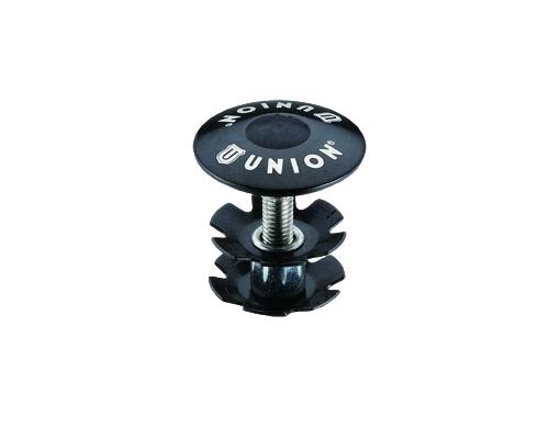Union a-head balhoofdplug 1.1/8 zwart