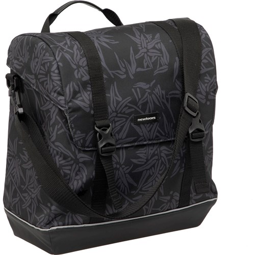 Newlooxs Alba single 21L schoudertas bamboo black Newlooxs Alba single 21L schoudertas bamboo black