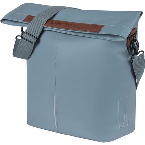 Basil City Fietsshopper - Enkele Fietstas - 14-16 Liter - Graphite Blauw