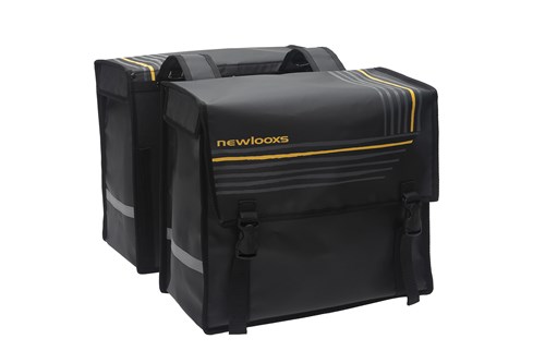 dubbele fietstas Bisonyl Basic 46 liter zwart - 040L.540 dubbele fietstas Bisonyl Basic 46 liter zwart - 040L.540