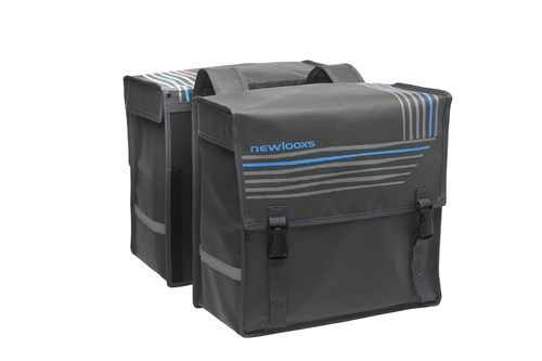 dubbele fietstas Bisonyl Basic 46 liter grijs - 040L.541 dubbele fietstas Bisonyl Basic 46 liter grijs - 040L.541