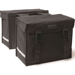 Newlooxs New looxs canvas camping - dubbele fietstas zwart