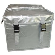 Newlooxs New looxs bisonyl dubbele fietstas - waterdicht, ijzersterk, zilver - 46l - elektrische fietsen, stadsfietsen afbeelding