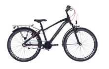 ALDO 24" Peak 2.0 FIETS Alu 3v mat Zwart/Rood