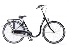 ALDO 28" LAGE INSTAP Fiets Alu 3V Remnaaf Zwart