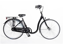 ALDO 28" LAGE INSTAP Fiets Zwart Alu 3V handrem Zwart