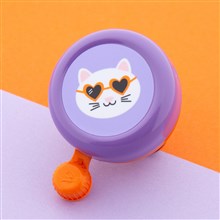 Widek kinder BEL Poes "Funky Cat" Oranje/Paars op kaart