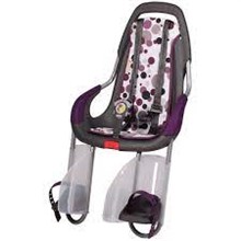 Qibbel achterzitje antraciet framebevestiging Dots Purple