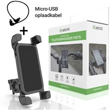 iSetchi E-Bike TELEFOONHOUDER Micro USB oplaadsnoer