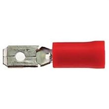 Doos a 25 SCHUIF STEKKER PLAT Man middel 4.8 rood