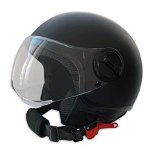 HELM jet L 58cm met vizier mat Zwart ECE 22.05