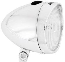 AXA KOPLAMP "Classic" CHROOM Batterij