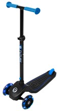 QPlay mini-STEP 3-WIEL (2 Voor) Zwart/Blauw LED wielen