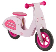 LOOPFIETS HOUT "Vespa" roze