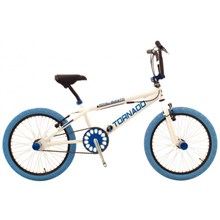 Tornado 20" FREESTYLE Fiets Wit Blauwe banden 2000020