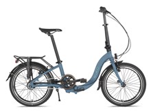 U.GO VOUWFIETS 20" 7V lage instap "Now i7" Prussian Blue