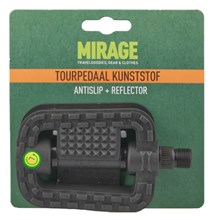 Mirage tourpedaal kunststof antislip zwart kaart