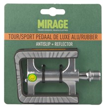 Mirage sport/tourpedaal alu/rubber antislip DeLuxe kaart