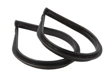 BROEK KLEM "Pijpeknijper" stel pvc zwart