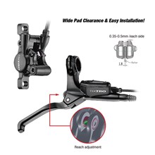 Tektro SCHIJFREM-SET Hydro Links m/schakelaar e-bike HD-E350