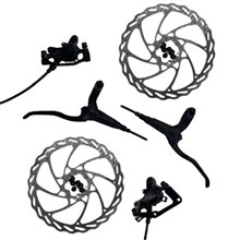 Hydro schijfrem-set V+A  compleet +160mm 6-gaats schijven