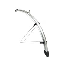 VOORSPATBORD 28" 46mm PVC ZILVER Eurofender