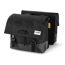 Urban Proof dubbeltas 40L Zwart/Grijs recycled